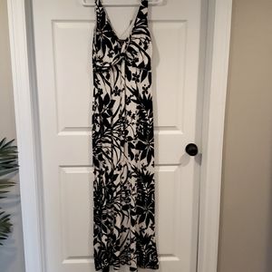 Tommy Bahama black and white maxi dress